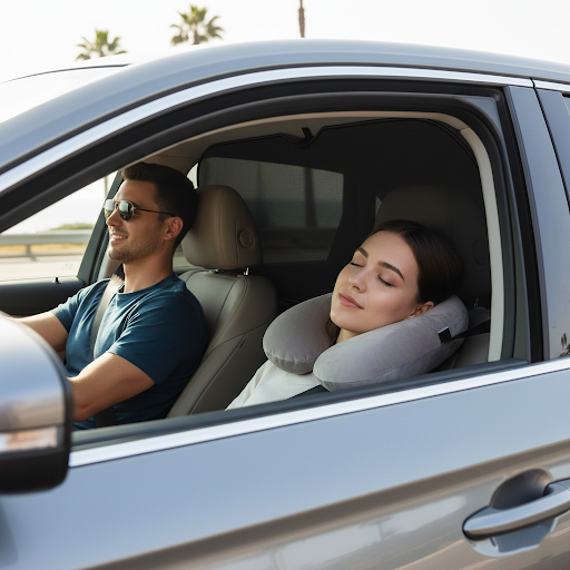 How Car Sunshades and Neck Pillows Can Make Every Drive More Comfortable