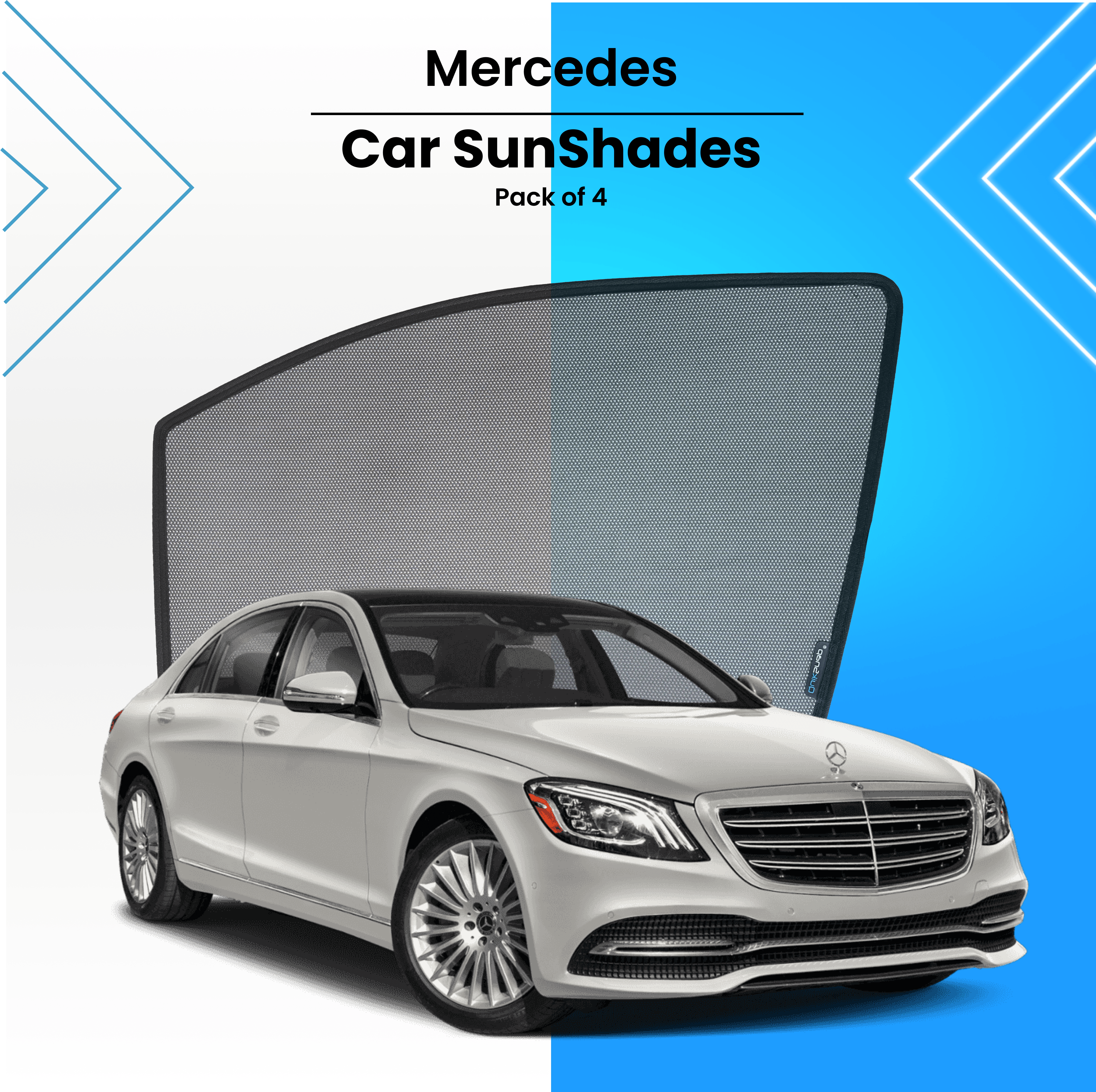Car Ride Window Mercedes Sun shade For Car Windows - QuikSnap – Quiksnap